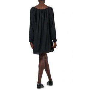 NWT ATM Crepe Georgette Off-the-shoulder Shift Dress